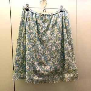 Cotton lined spring summer skirt